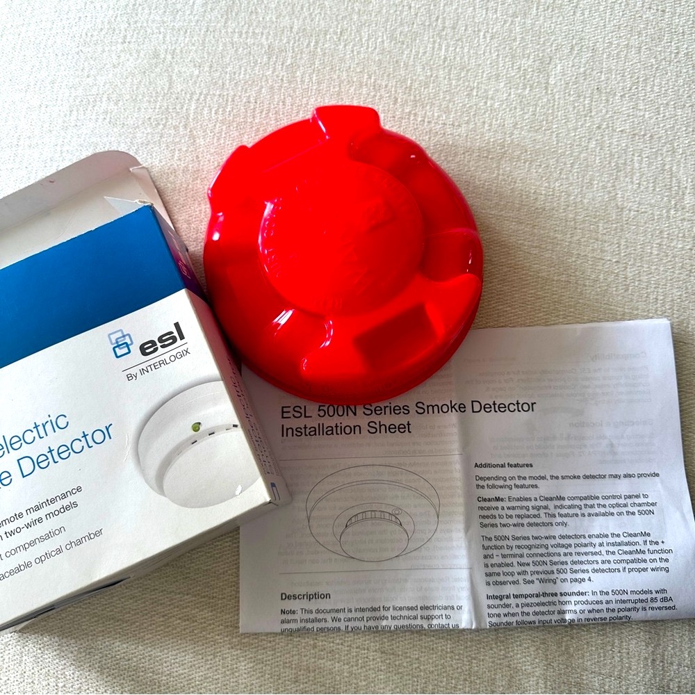 NIB‎ ESL by INTERLOGIX 500N Series Photoelectric Smoke Detector